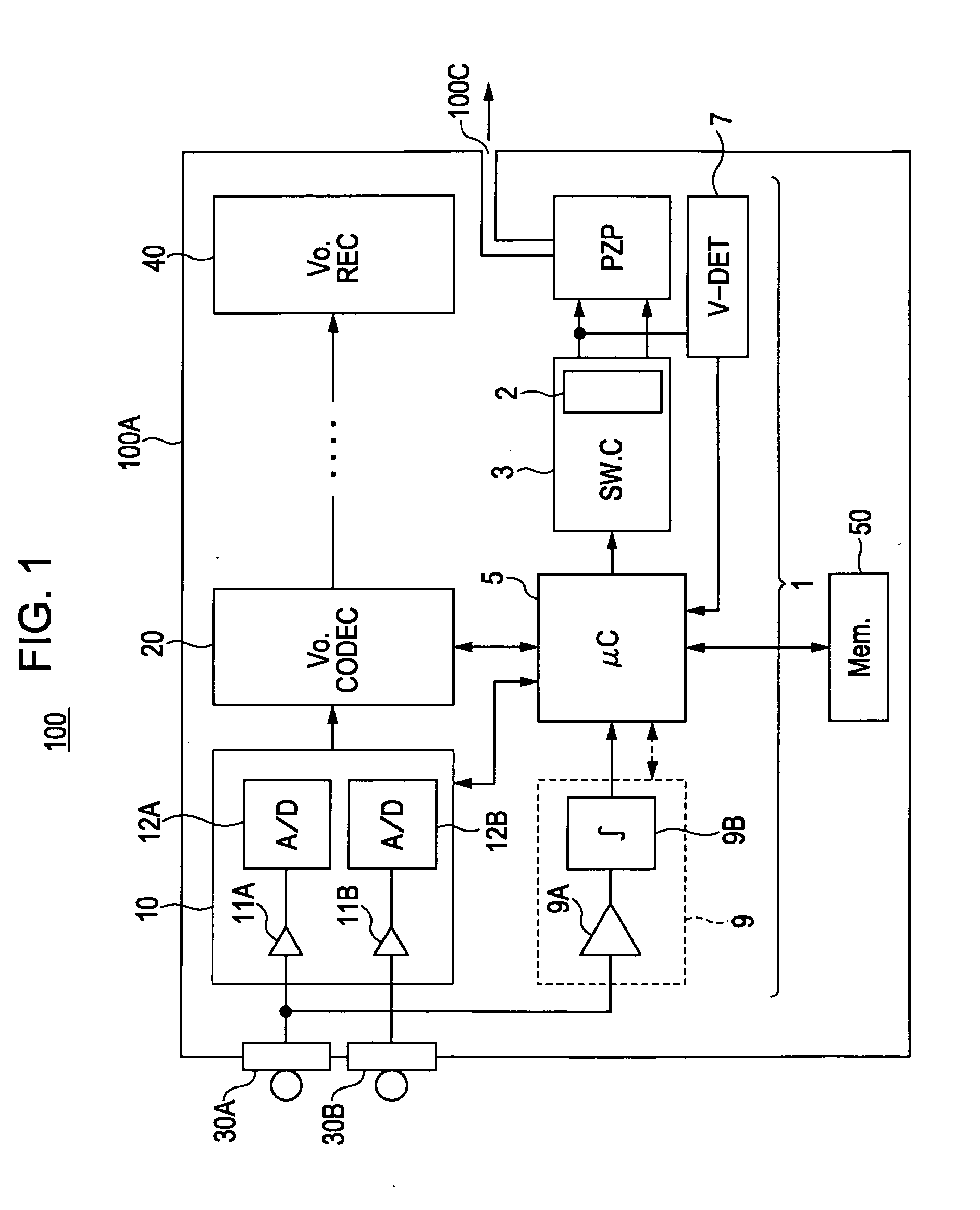 Electronic device having piezoelectric pump