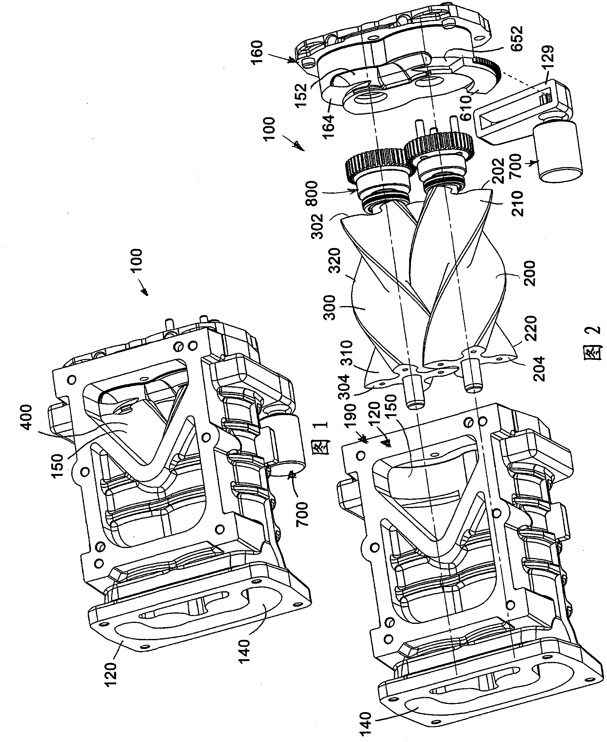 Bearing plate bleed port for roots-type superchargers