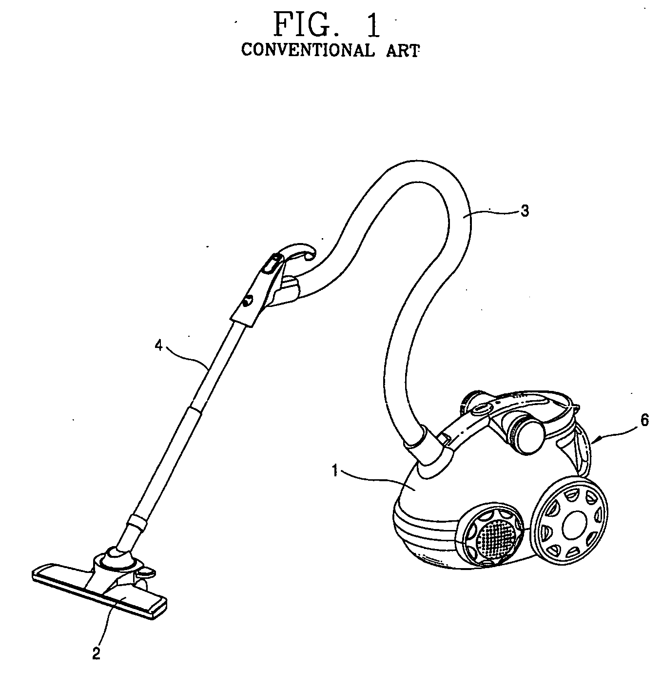 Filtering device for vacuum cleaner