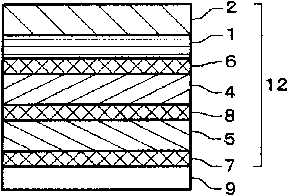 Composite polarizing plate, laminated optical member, and image display device using them