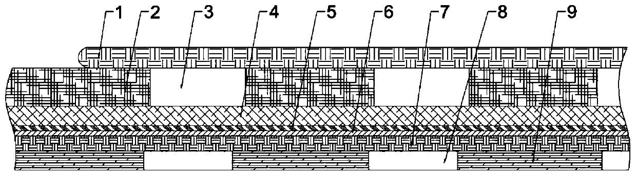 Fabric for weaving sports socks