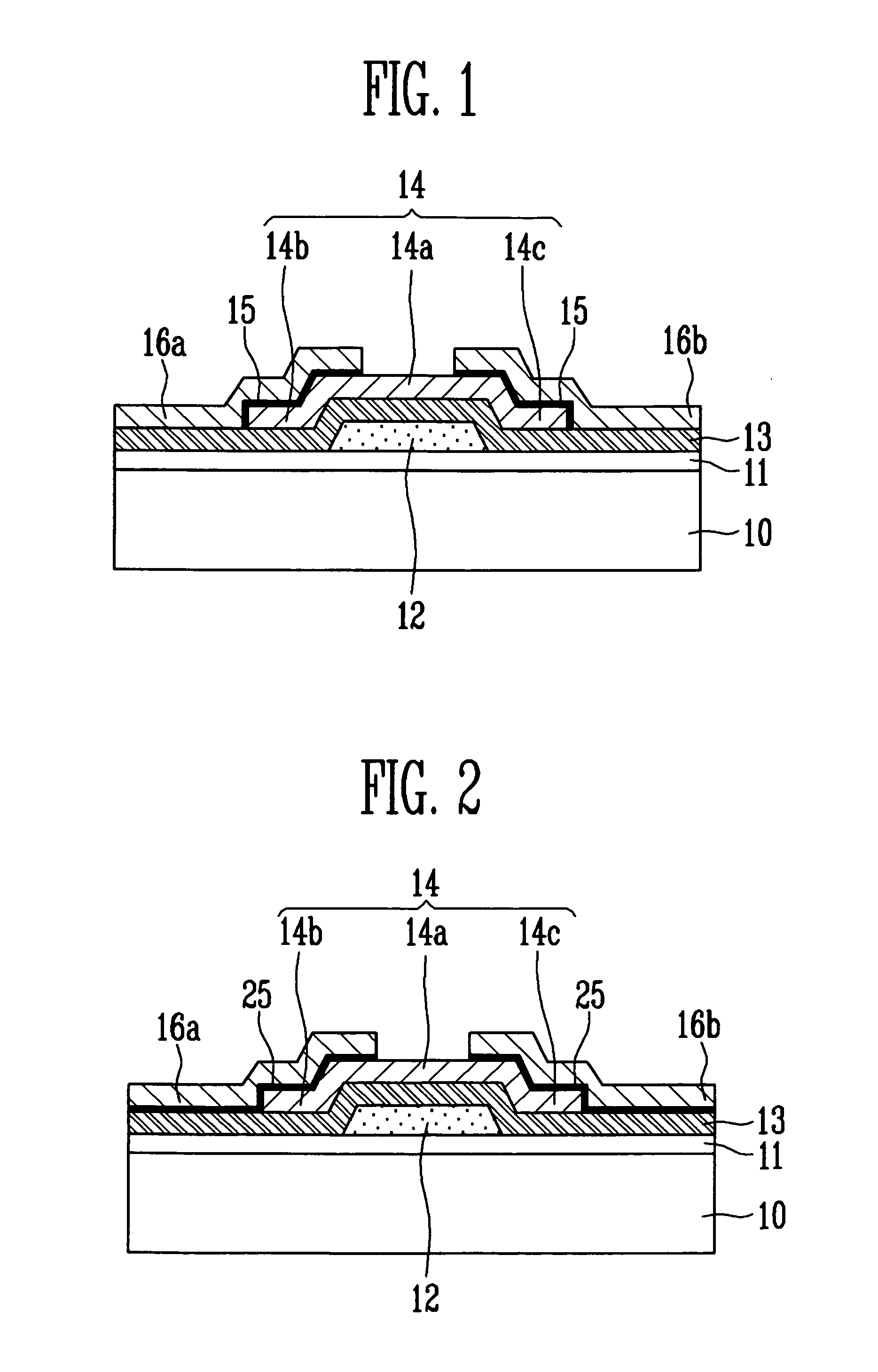 Thin film transistor and flat panel display device having the same