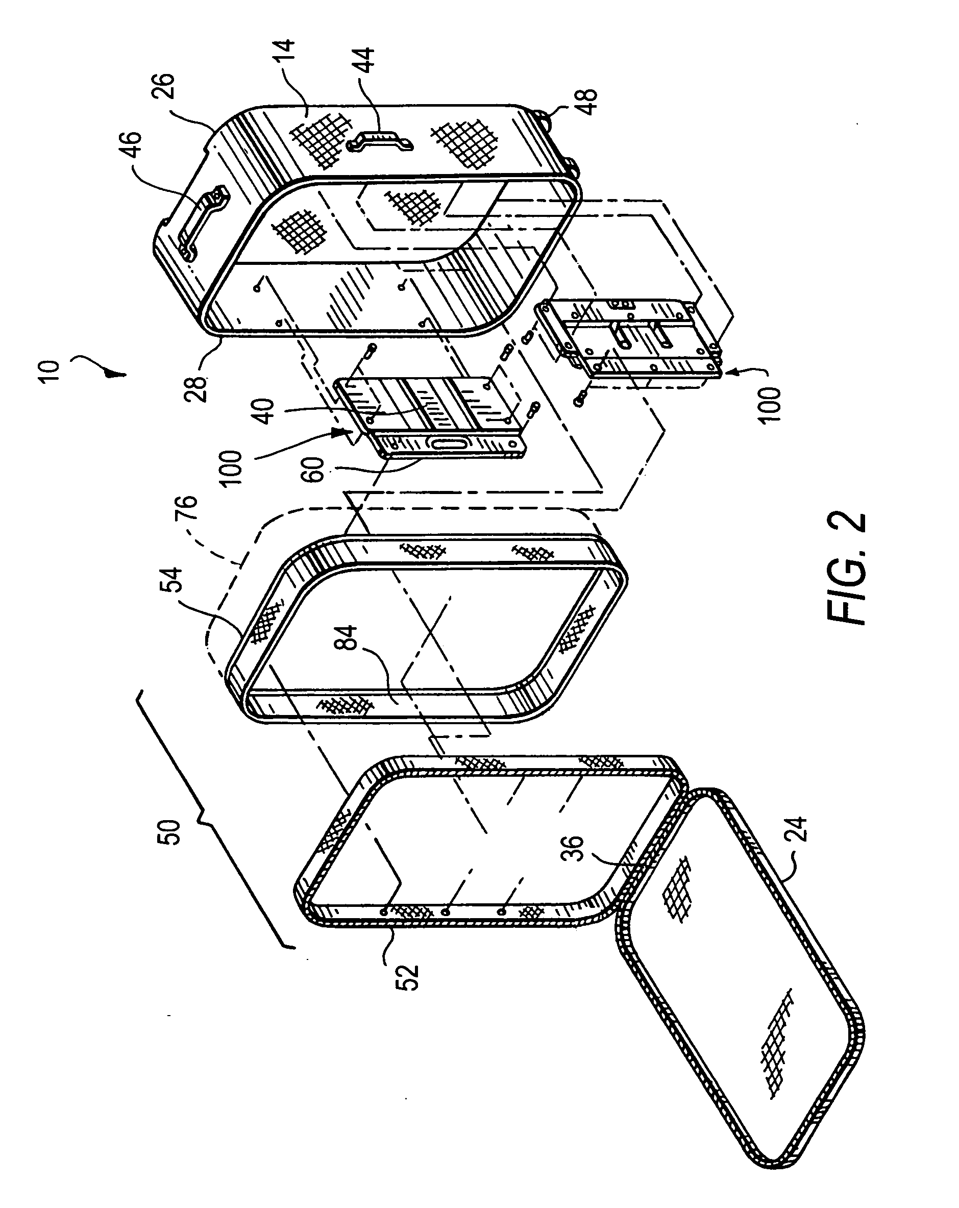 Expandable luggage with locking expansion mechanism