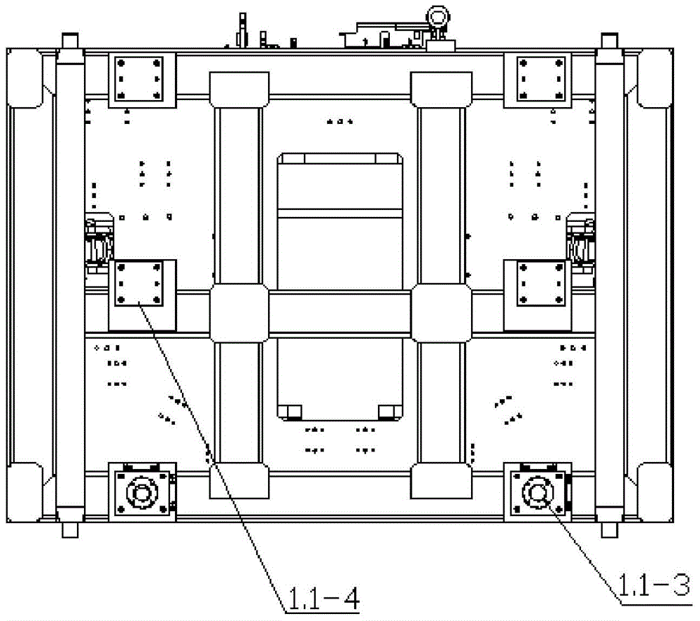 Automobile engine compartment welding production line