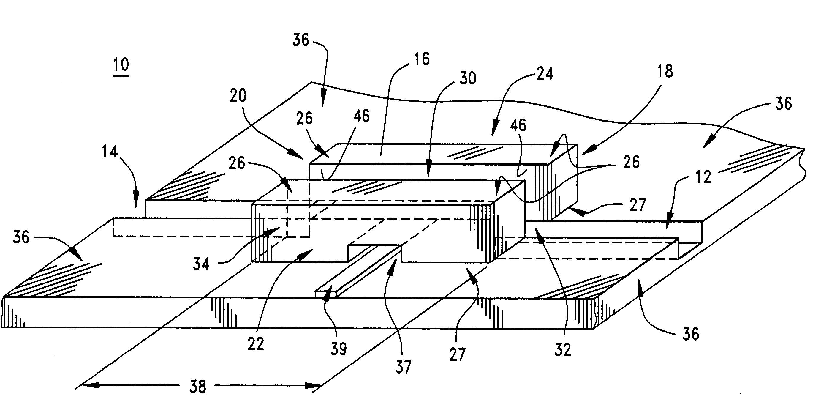 Slot transmission line patch connector