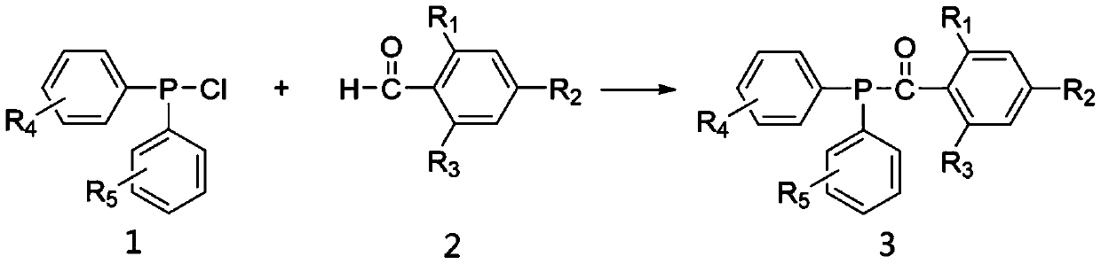 Continuous preparation method of trimethylbenzoyl-diphenylphosphine oxide compound