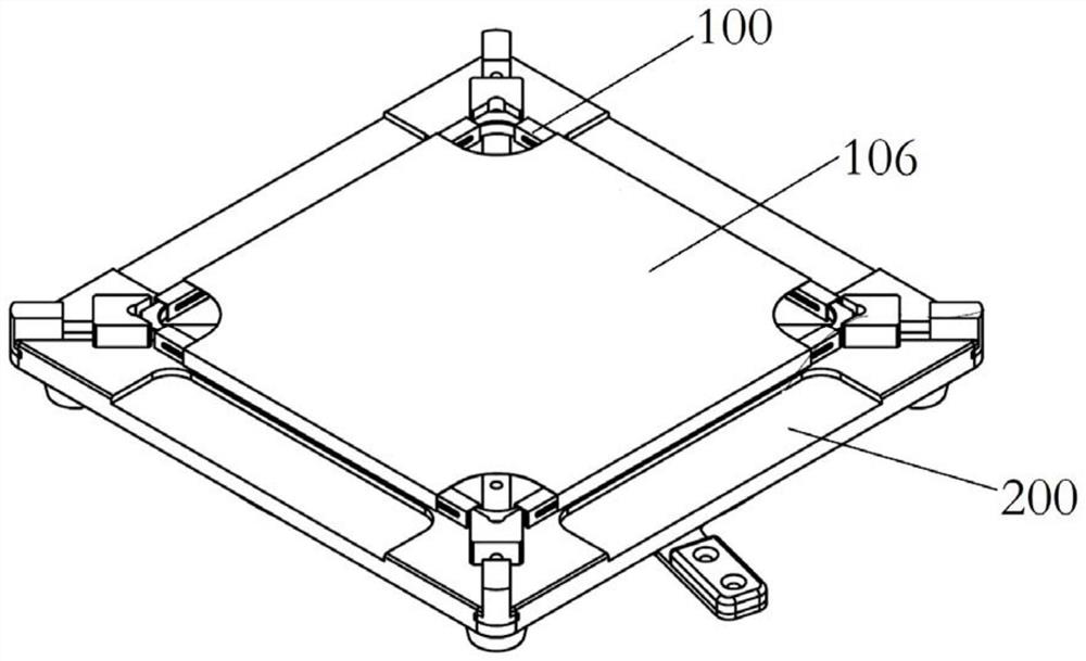 Tightening mechanism for wafer cleavage, film tightening assembly and film tightening method