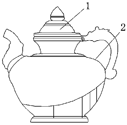 A traditional Chinese medicine boiling pot