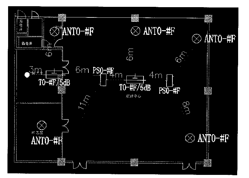 CAD platform-based indoor coverage designing method