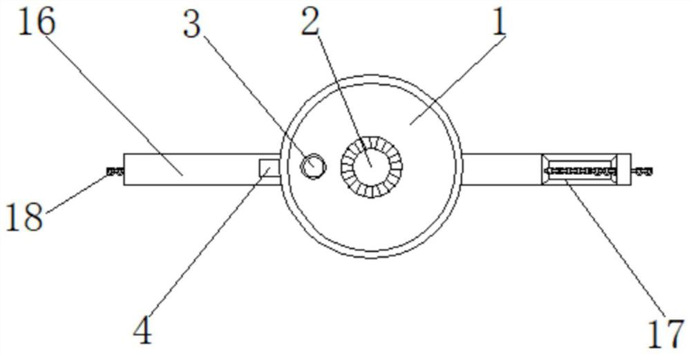 Raw material mixing equipment with uniform discharging structure for mold production