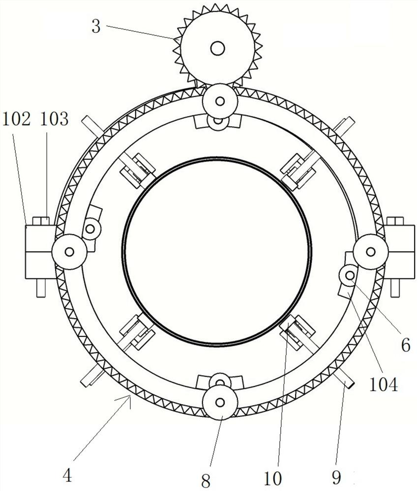 Winding machine for composite reinforced line pipe and use method thereof