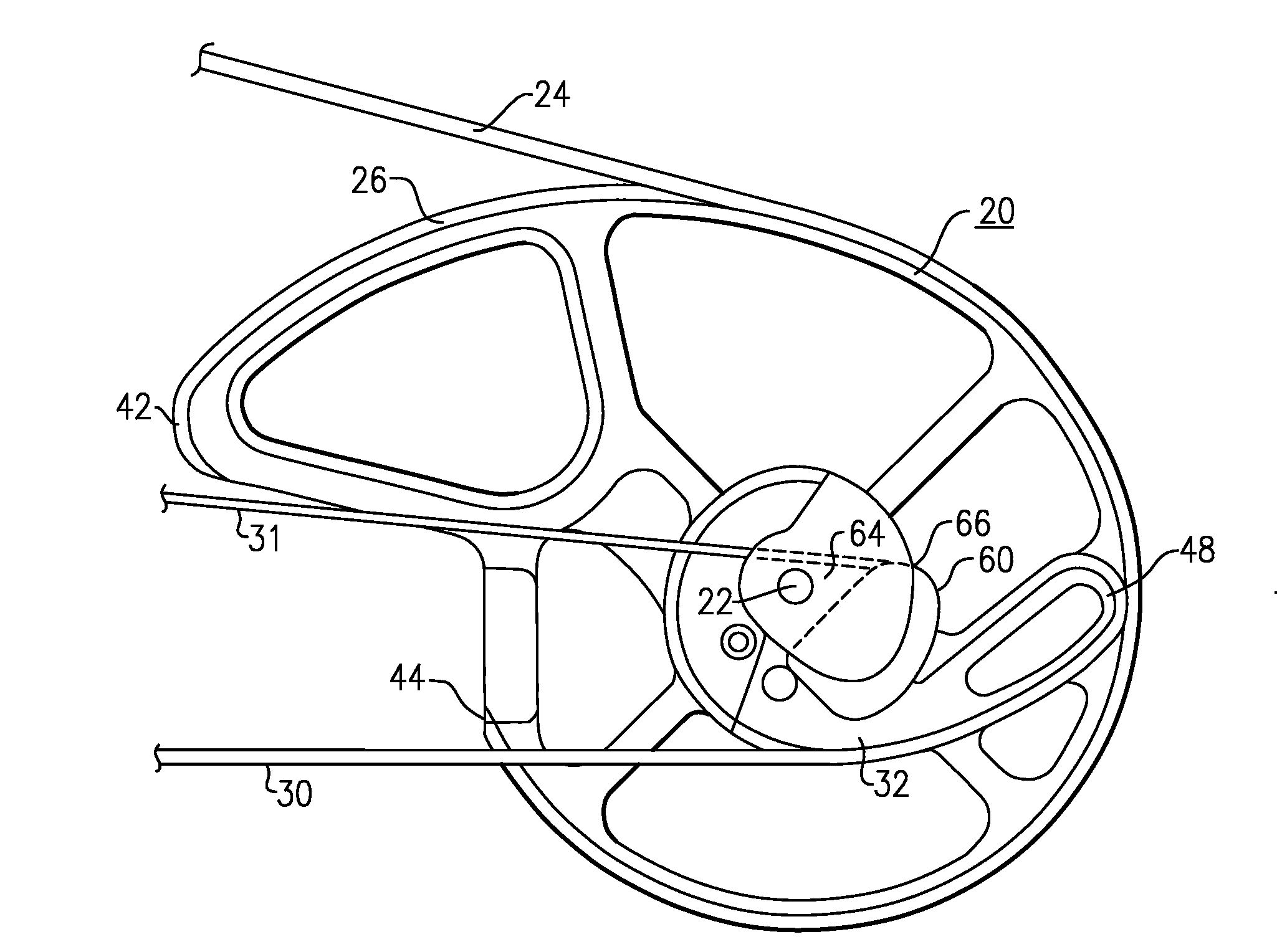 Bowstring Cam for Compound Bow