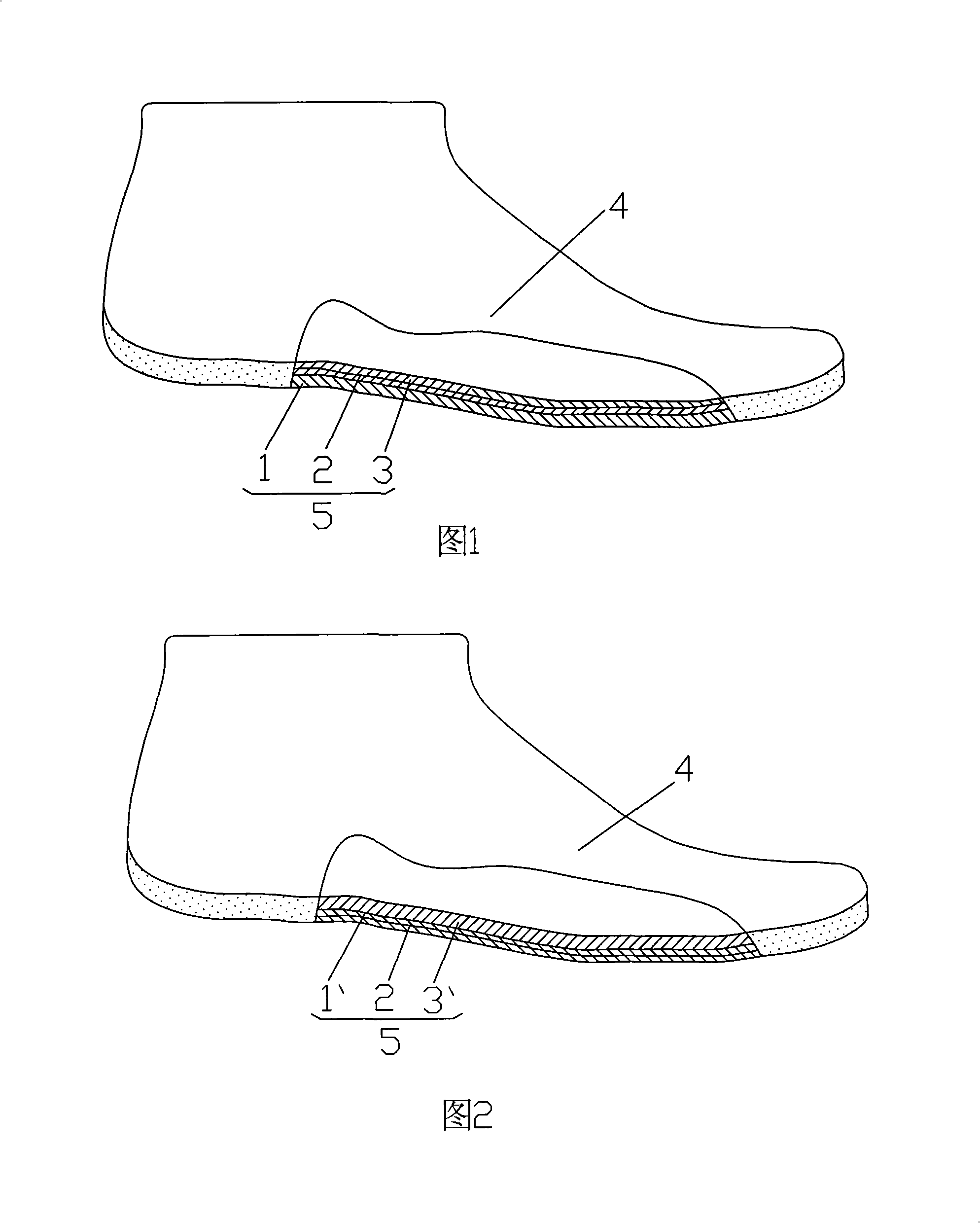 Environmental-protecting shoes for preventing prick and fungus