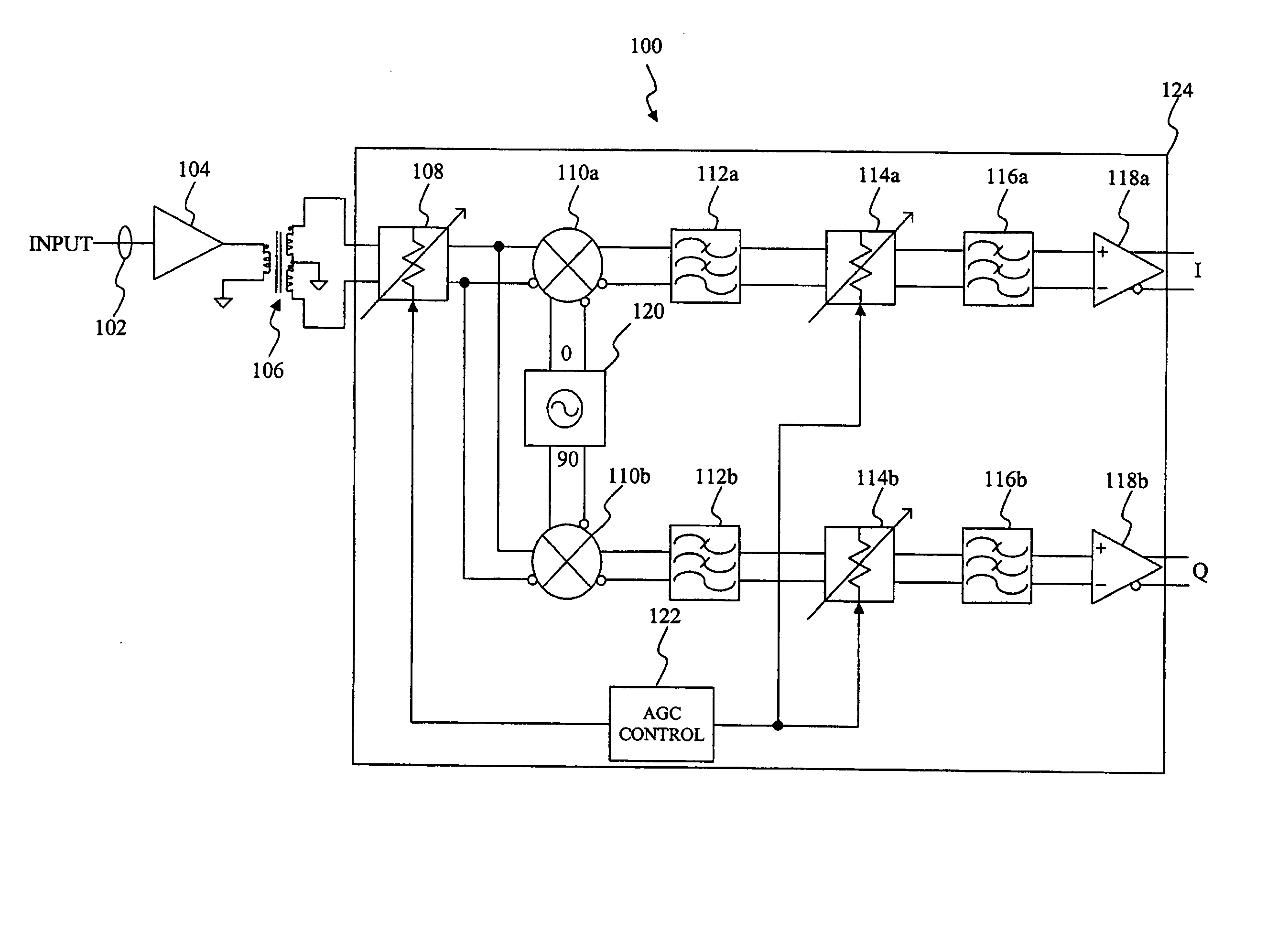 Programmable attenuator using digitally controlled CMOS switches