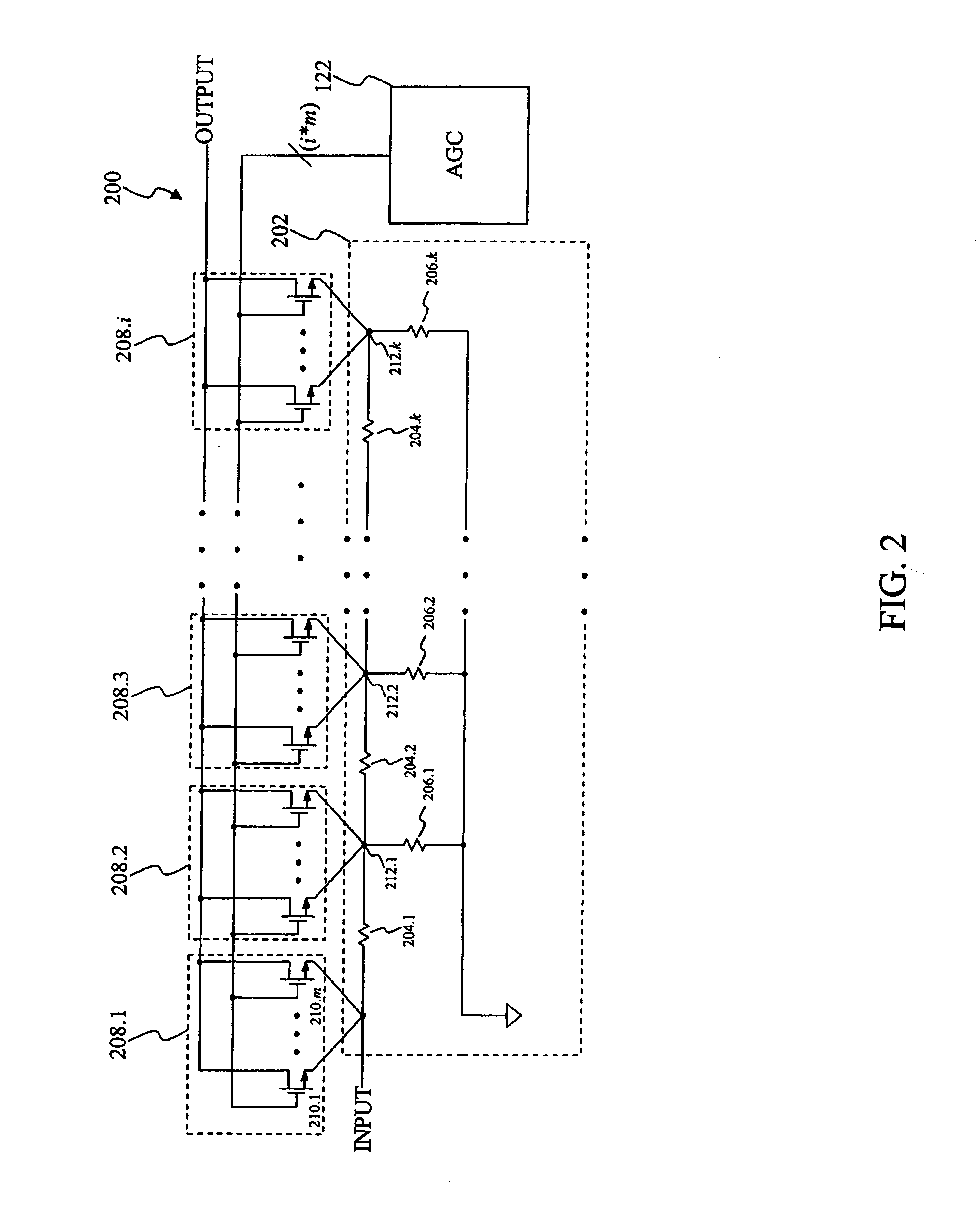 Programmable attenuator using digitally controlled CMOS switches