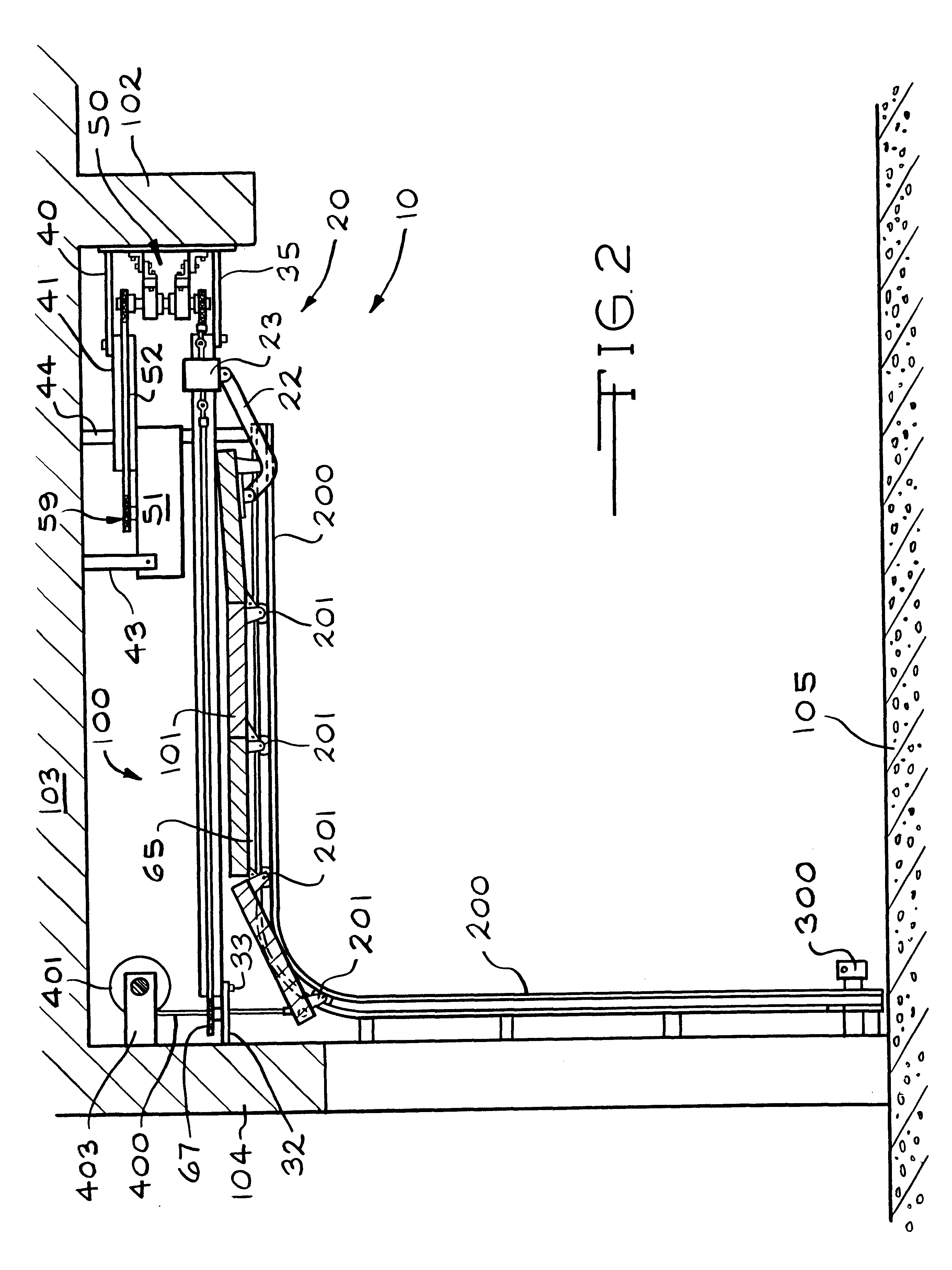 Door opener apparatus with power transfer mechanism