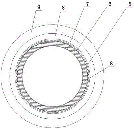 High-strength plastic pipe and network application system thereof