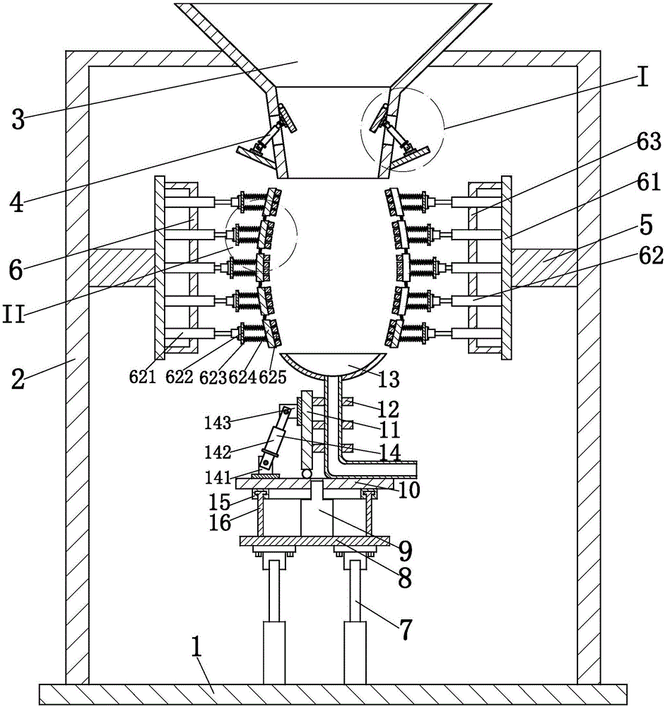 Potato full-automatic annular peeling device