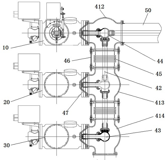 Busbar system and its spare busbar connection device