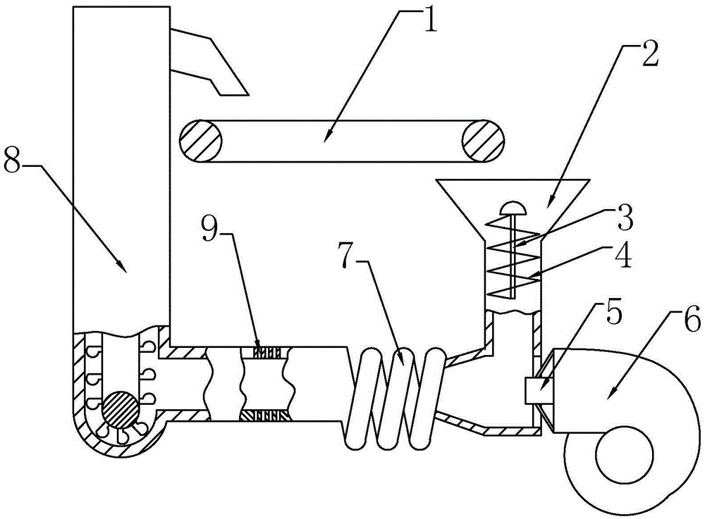 Drying device for manufacturing flour