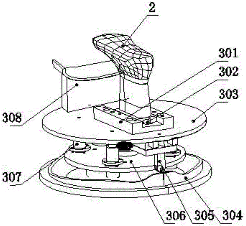 Multi-station production line type upper napping system and processing method thereof