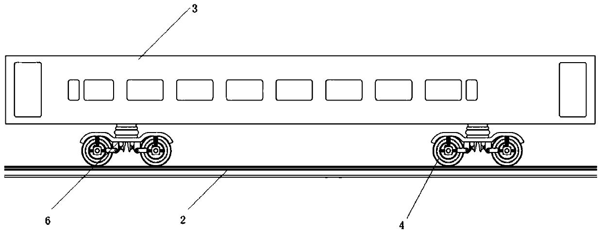 High-speed train wheel set damage identification test bed based on wheel vibration acceleration response