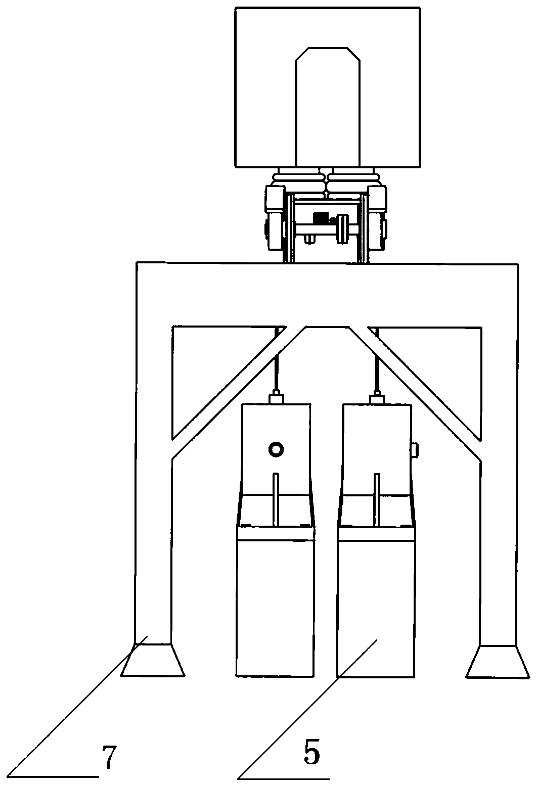 High-speed train wheel set damage identification test bed based on wheel vibration acceleration response