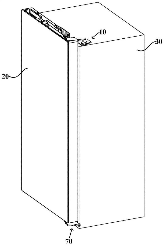 Refrigerator and door body state detection method thereof