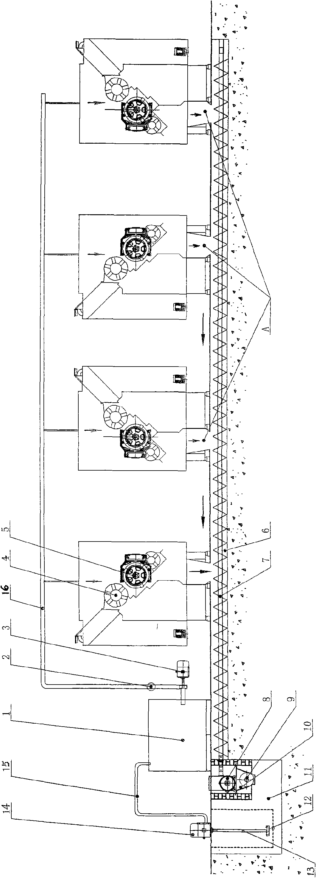 Coolant circulation energy-saving device for automatically recovering aluminum scraps