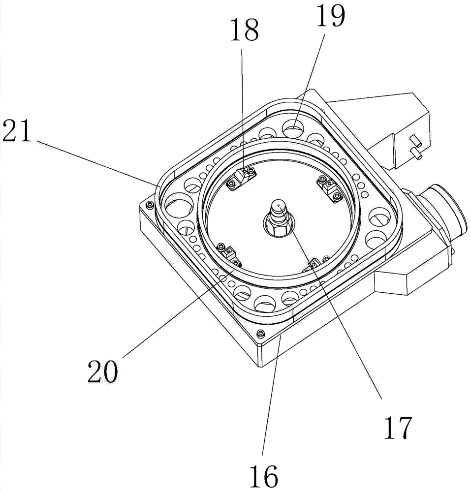 A stamping die cleaning machine