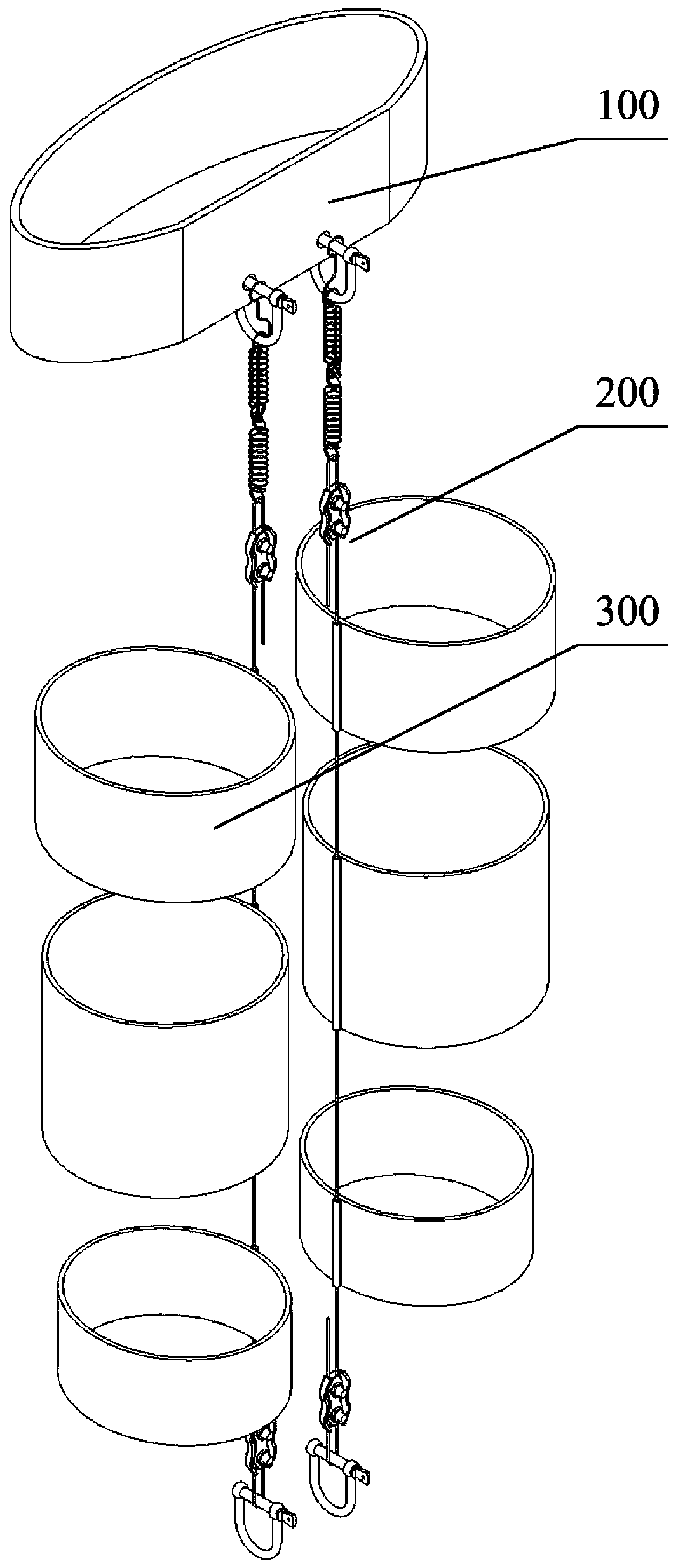 Flexible lower limb exoskeleton based on variable rigidity springs