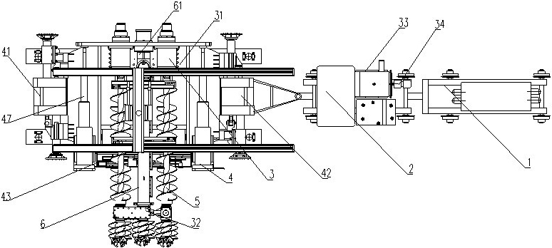 Ultralow surface full-hydraulic drill type coal mining machine