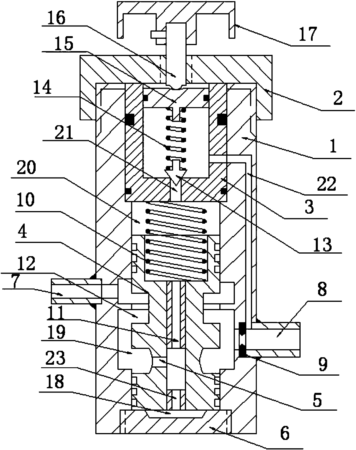 Constant flow valve and working method thereof