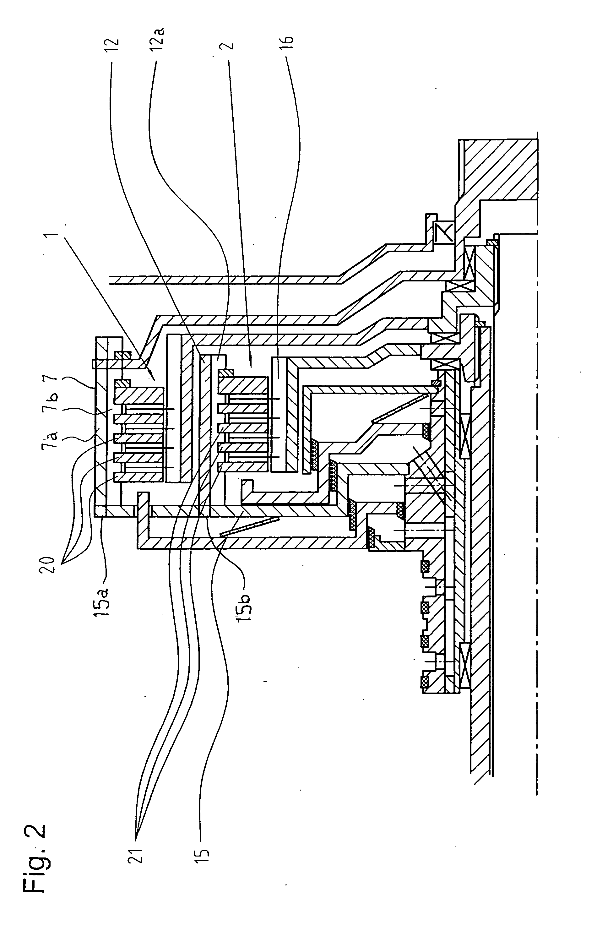 Dual clutch transmission with radially nested clutches having a common disk carrier