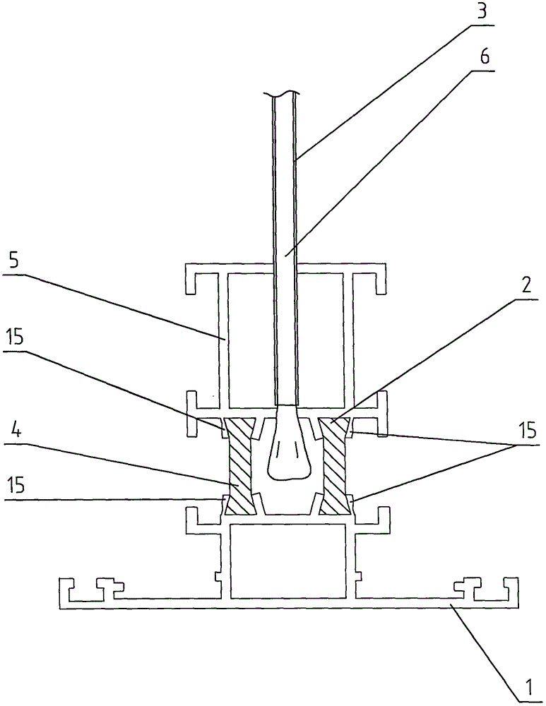 Forming method and forming equipment of strip-penetrating-method inner cavity polyurethane foaming metal section