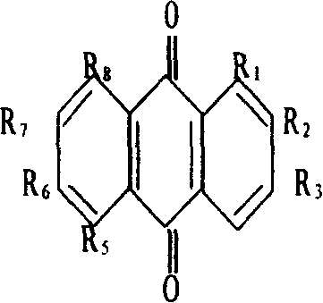 Application of antraquinone derivative as pesticide for controlling plant diseases