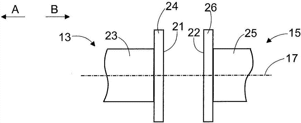 Arrangement in rock drilling machine and method of mounting same