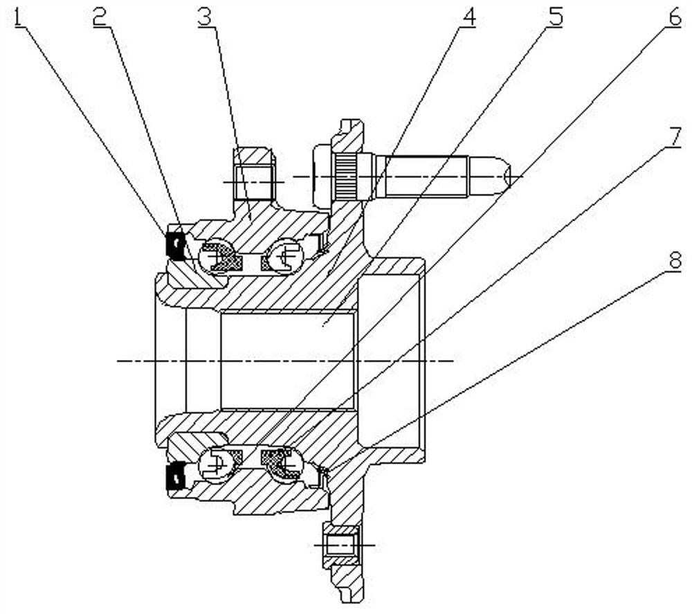 Grinding process applied to high-precision and easy-to-assemble hub unit