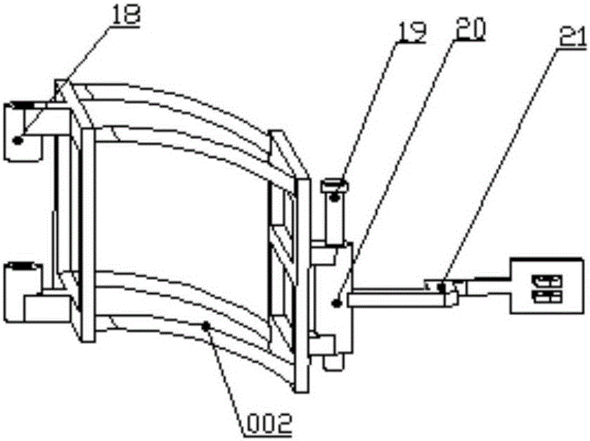 Bionic hydraulic four-foot machine dinosaur structure