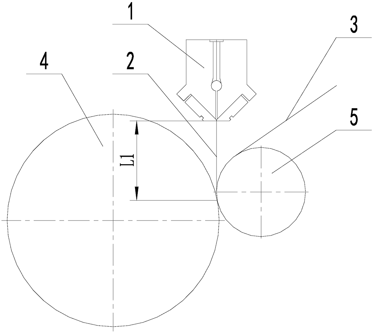 Extrusion compound device and technology for high-peeling-strength glue-free composite material