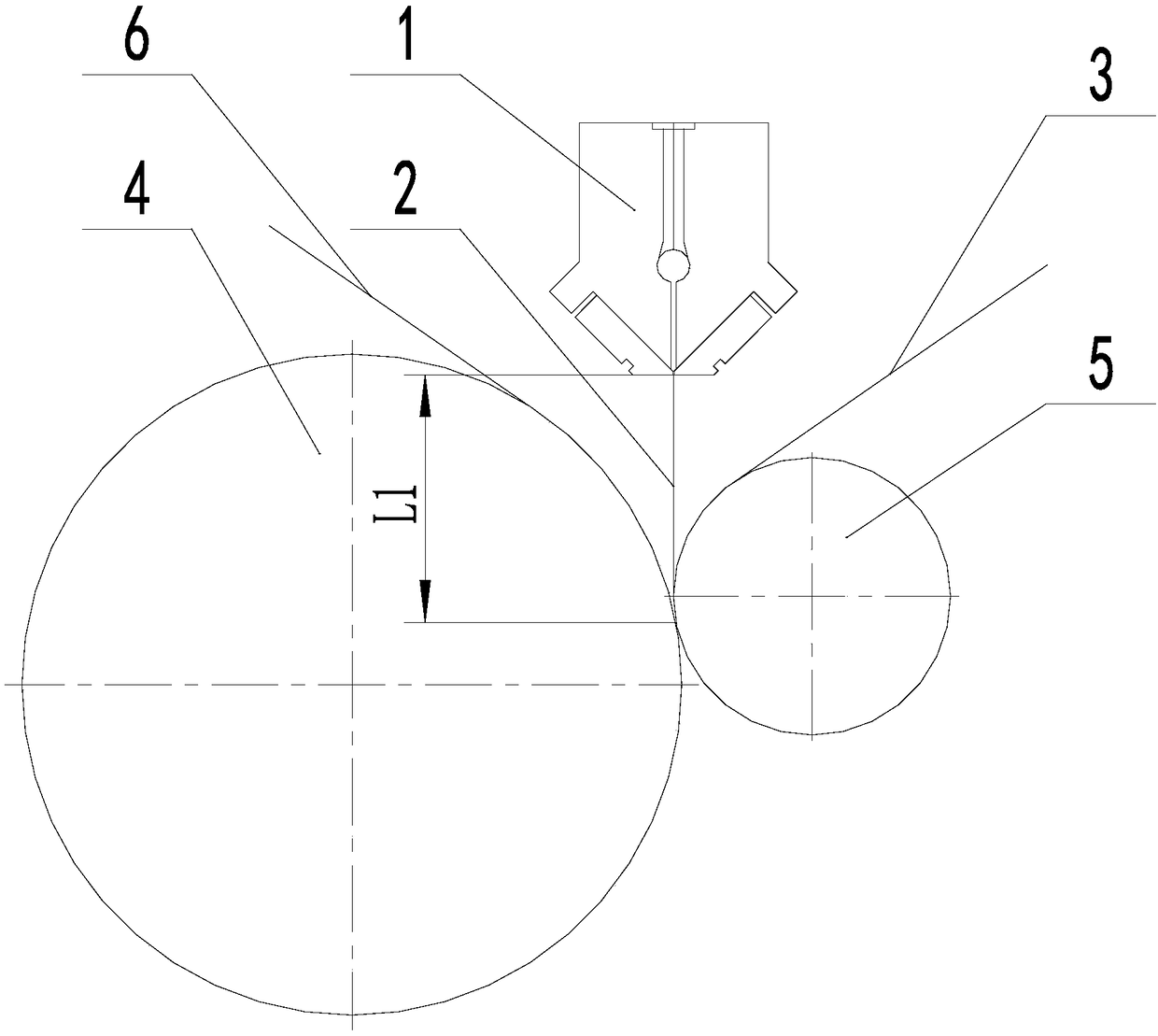 Extrusion compound device and technology for high-peeling-strength glue-free composite material