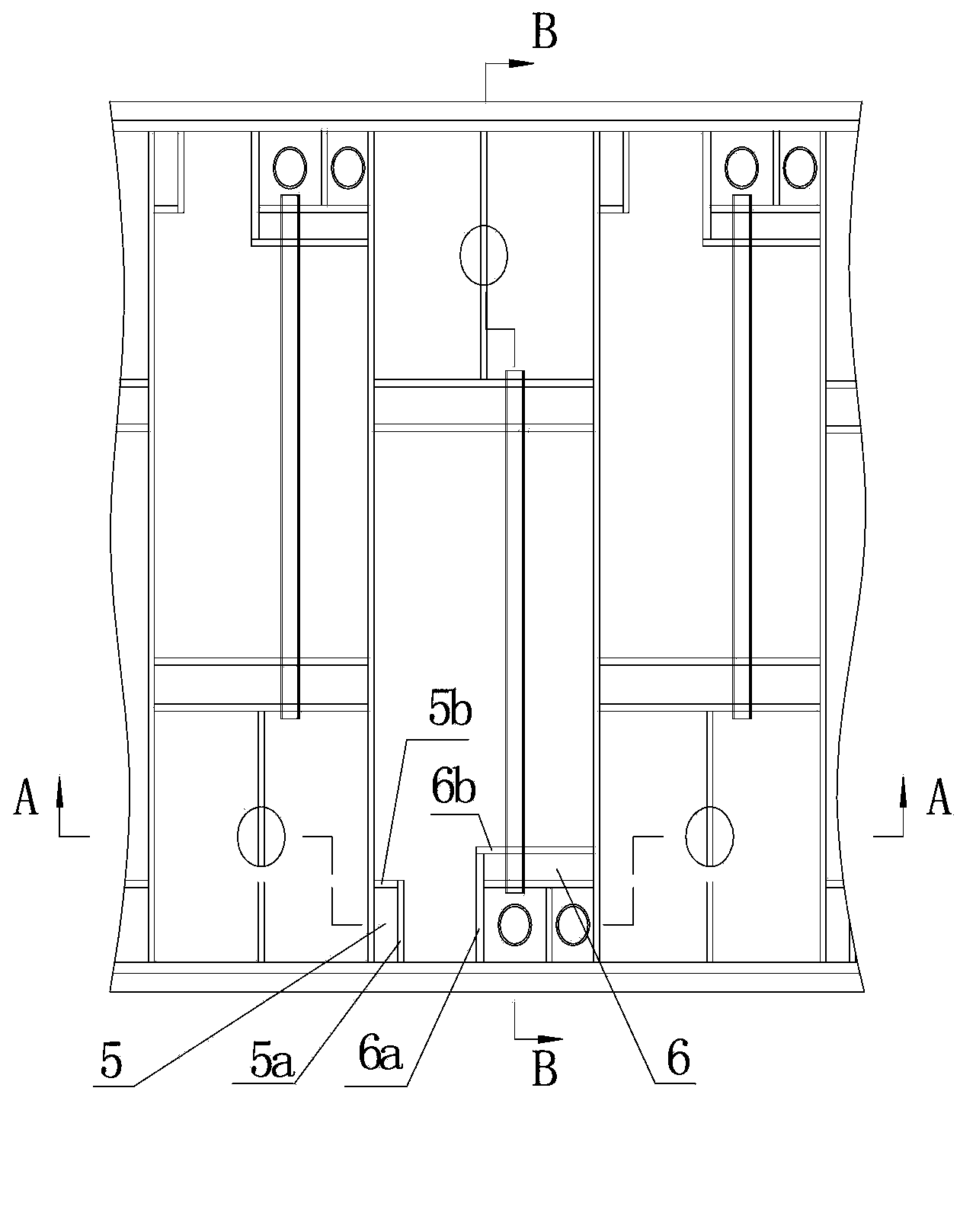 Local-stage aqueous-phase inner circulation device with box-type extraction tank