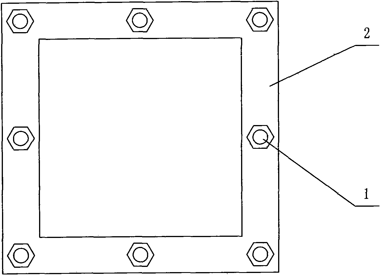 Steel structure assembled embedded part and construction method thereof