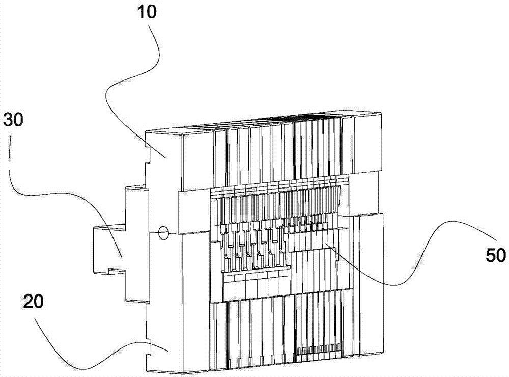 Modular plastic mold structure and design method thereof