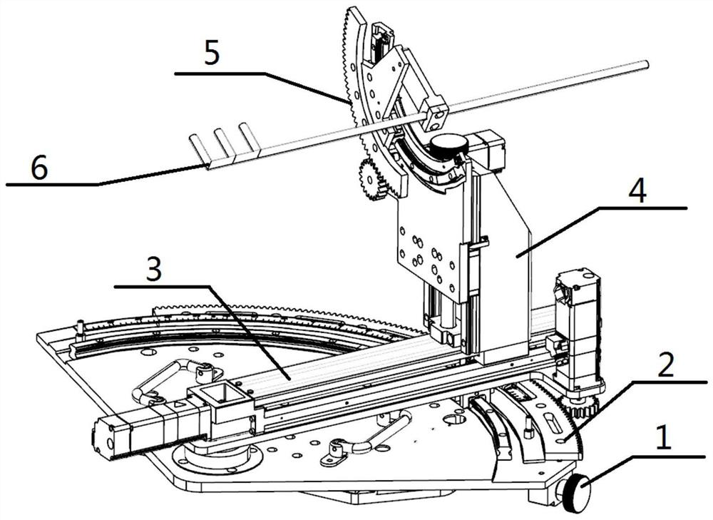 Five-degree-of-freedom probe clamping device for pneumatic probe calibration