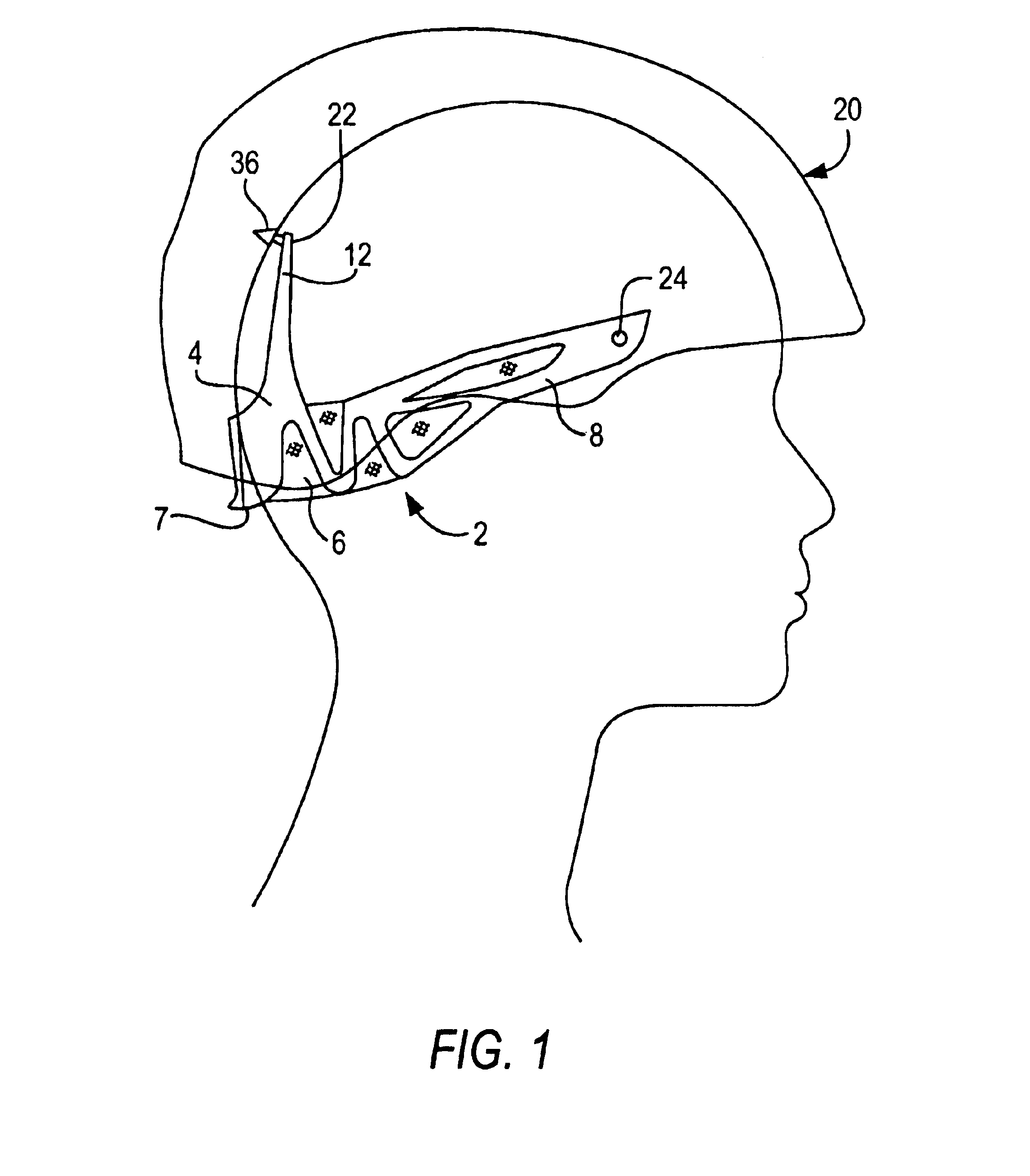 Helmet fit element