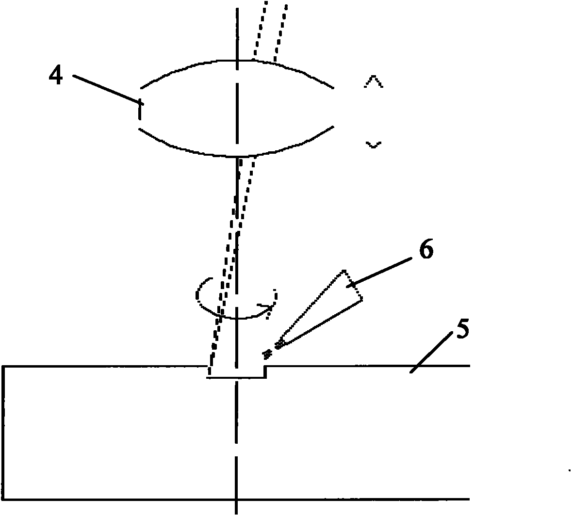 Laser rotary-cut drilling device