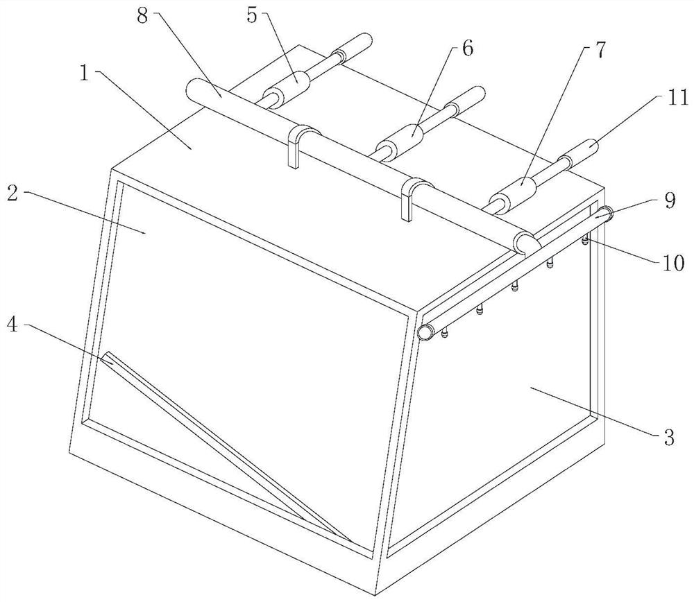 Ship cab window flushing system