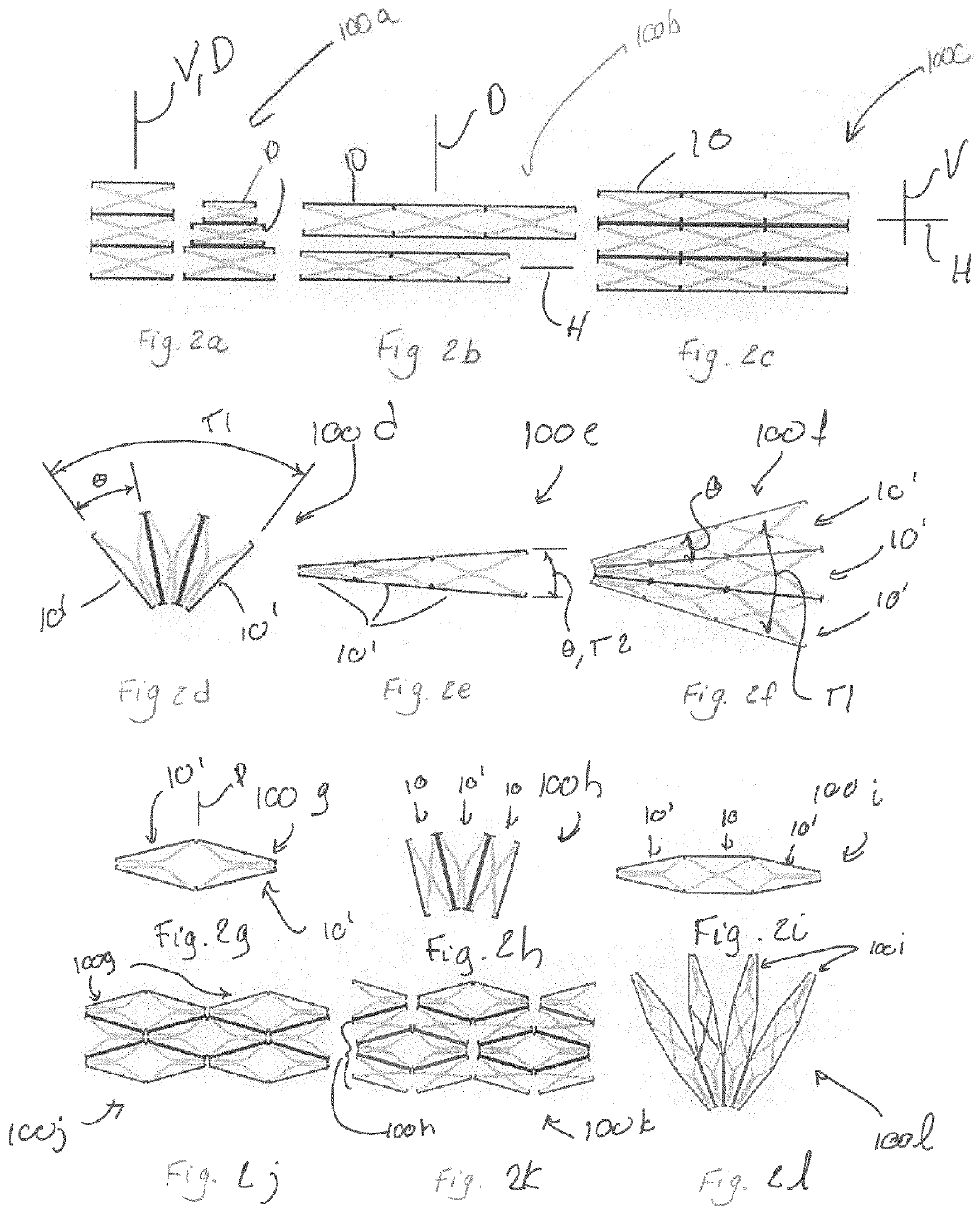 Reversibly deformable metamaterial