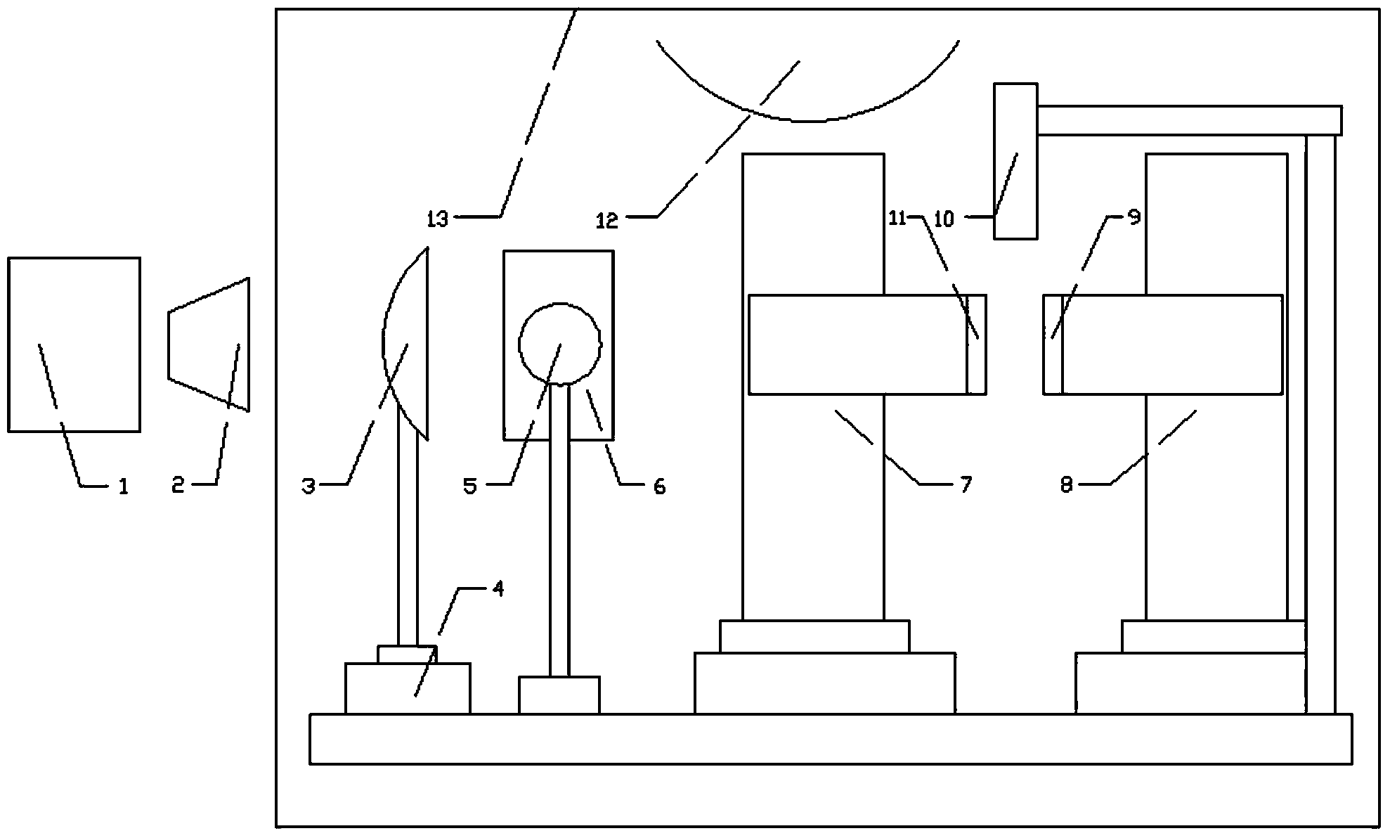 Target holder device for test of laser driving tiny fragments